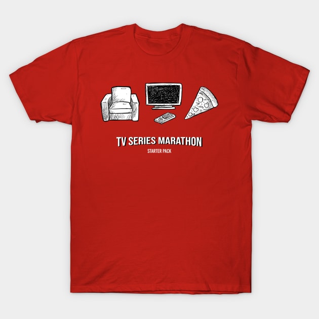 Tv Series Marathon T-Shirt by TEEWEB